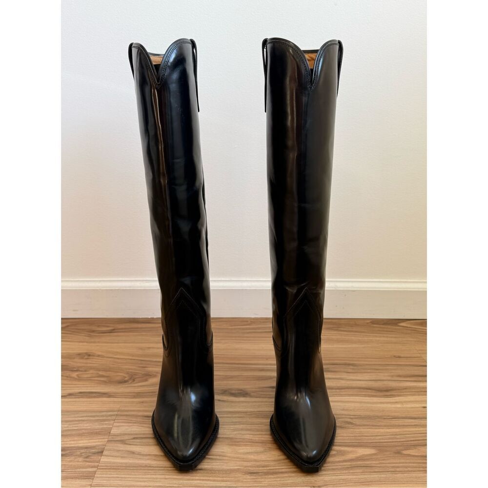 ISABEL MARANT 90mm Lomero Leather Tall Boots Size 37 - Picture 5 of 11